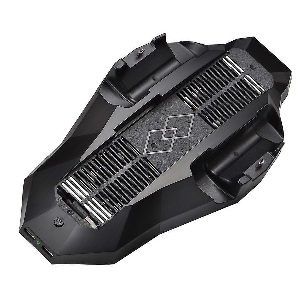 Vertical Display Stand Showcase Cooling Fan Controller Charger Dock for