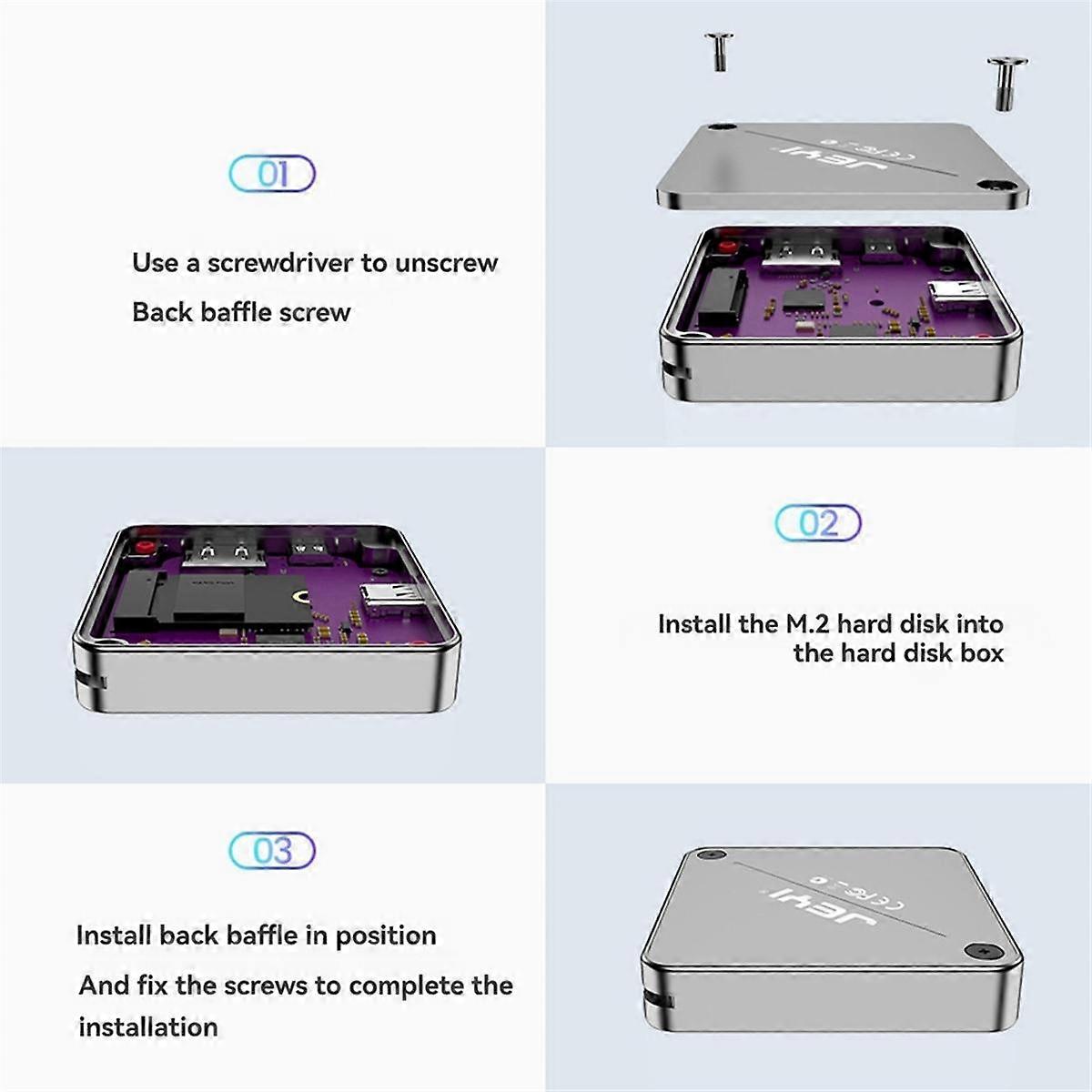 حاوية مغناطيسية M.2 2230 SSD مع دعم ProRes 16/15 ، ومشاركة شاشة 8K / 4K HD ، وUSB 10 جيجابت في الثانية