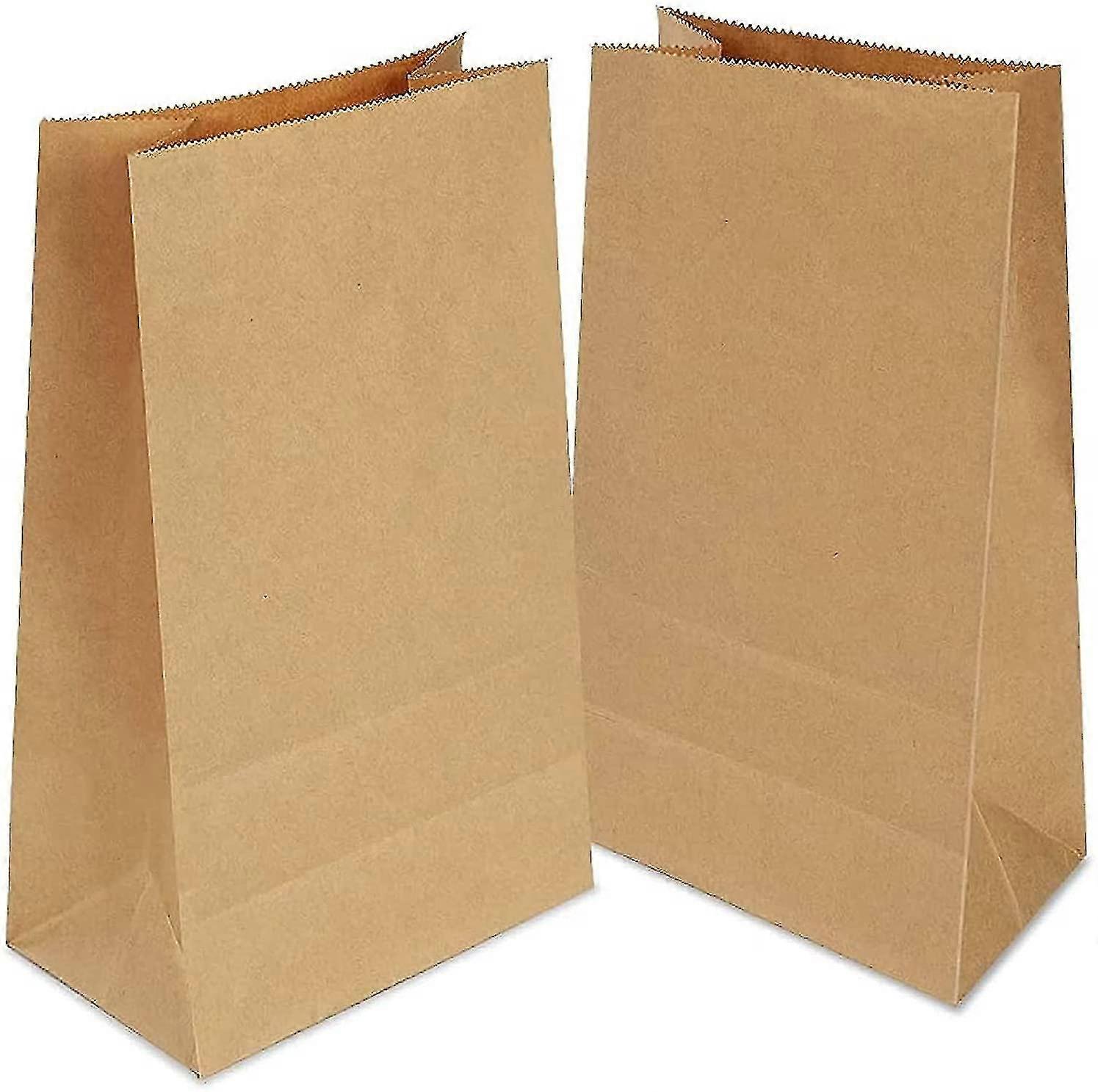 Packung mit 50 recycelten Kraftpapiertüten