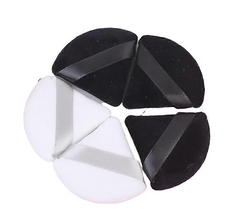 4pcs Cosmetic Puff Triangle Velvet Foundation Cream Mini Face Makeup Sponge