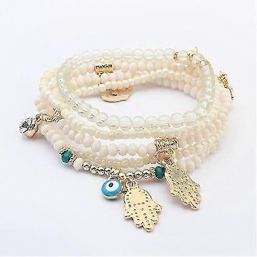 Hamsa Hand Blue Evil Eye Charms Bracelets & Bangles