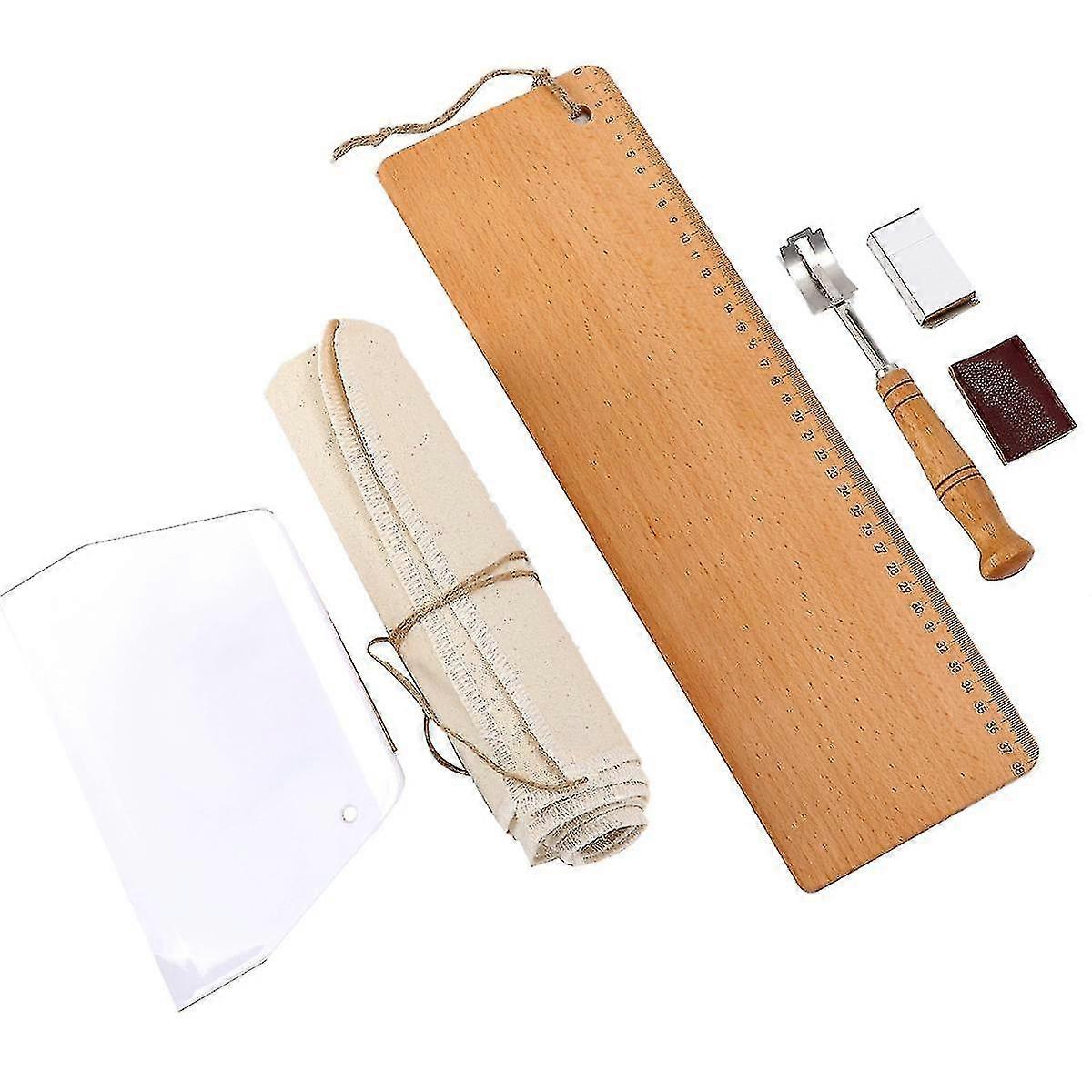 Transfer Peel Kit With Bread Proofing Coloth Couch Bread Lame Knife Dough Scraper