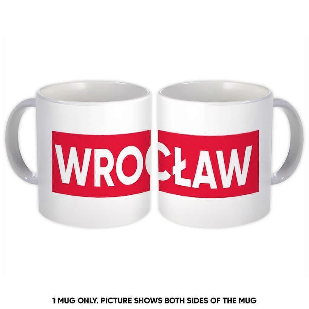 Gift Mug: Wroclaw Poland Red