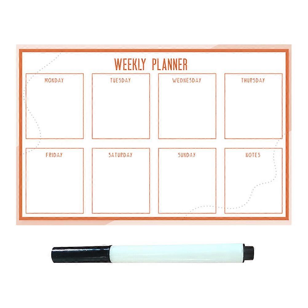 Self-adhesive Weekly Planner Whiteboard Dry Erase Weekly Calendar Whiteboard for Home