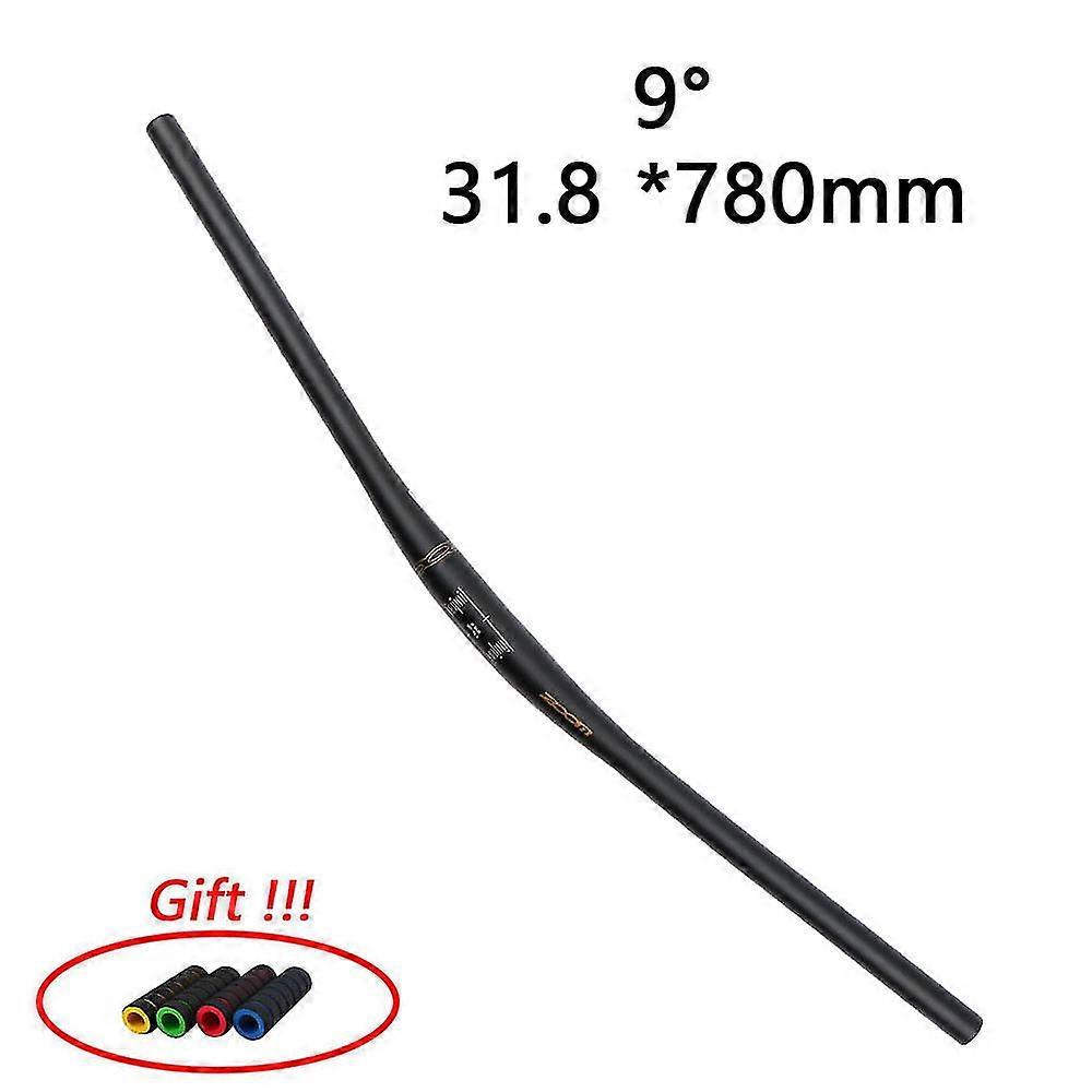 Zoom Bicycle Handlebar Mtb Handle Horizontal 31.8mm 22.2mm Caliber Aluminum Alloy 6/9 Degrees 720/780mm Swallow-shaped Handlebar