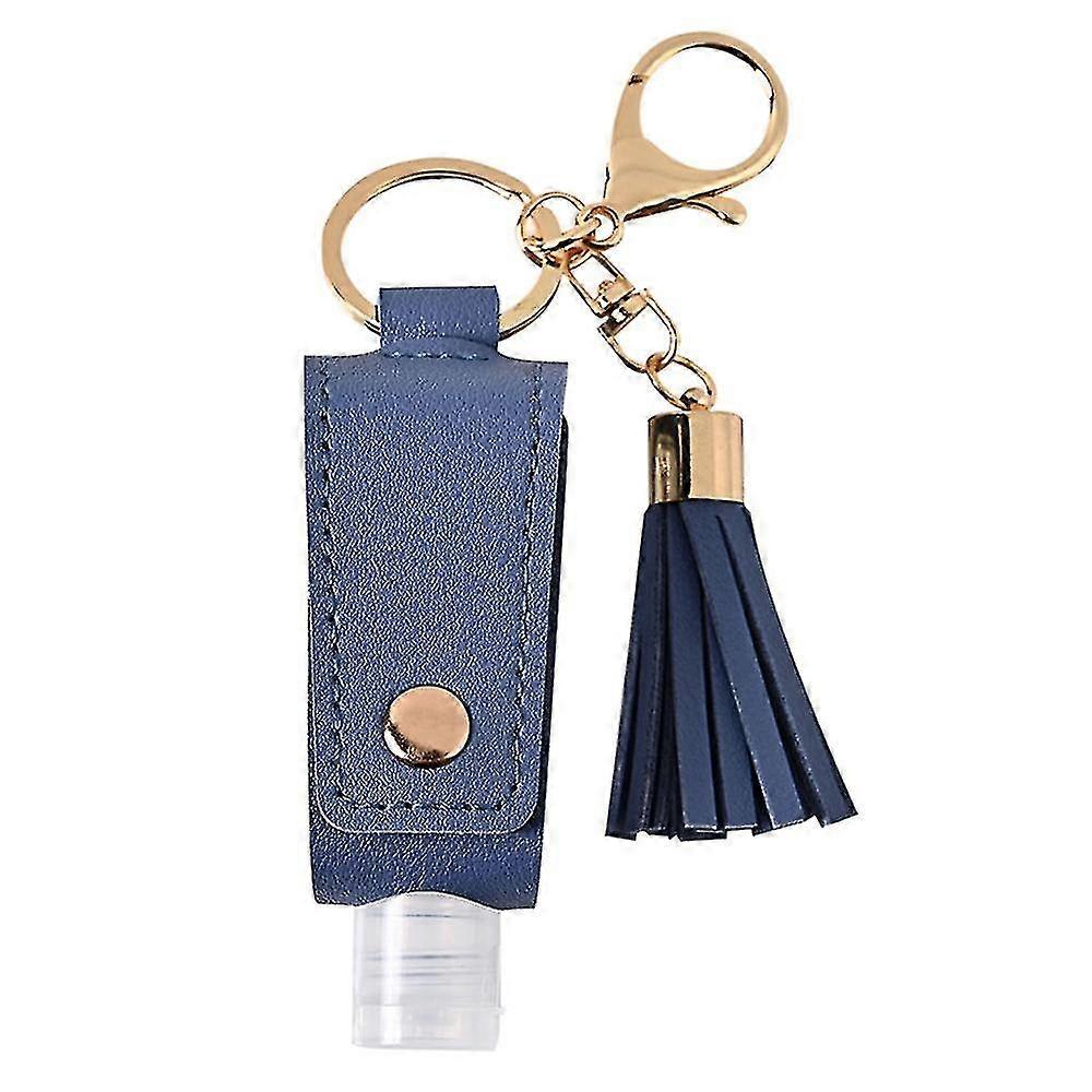 30ml Portable Hand Sanitizer Holder Keychain Travel Empty Bottle Tassel Keyring