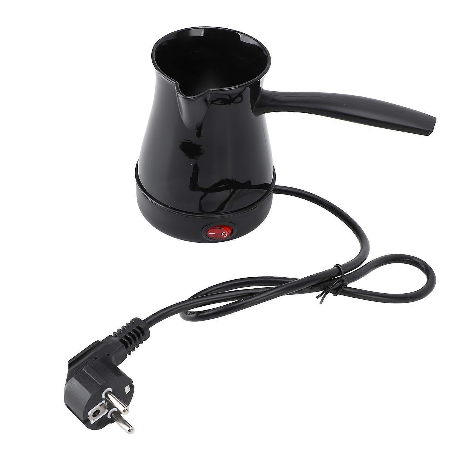 Electric Turkish Coffee Kettle 300ML Fast Even Heating Stainless Steel Turkish Electric Coffee Maker for Yellow Wine Tea EU Plug 220V