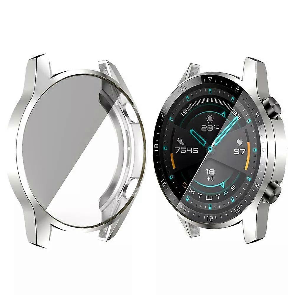 TPU Case Huawei watch GT 2 46mm strap band Watch huawei GT2 46 mm soft Plated All-Around Screen Protector bumper Cases