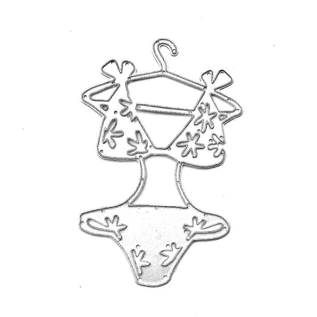 الملابس الداخلية قطع المعادن يموت الاستنسل سكرابوكينغ دي ألبوم ختم ورقة النقش