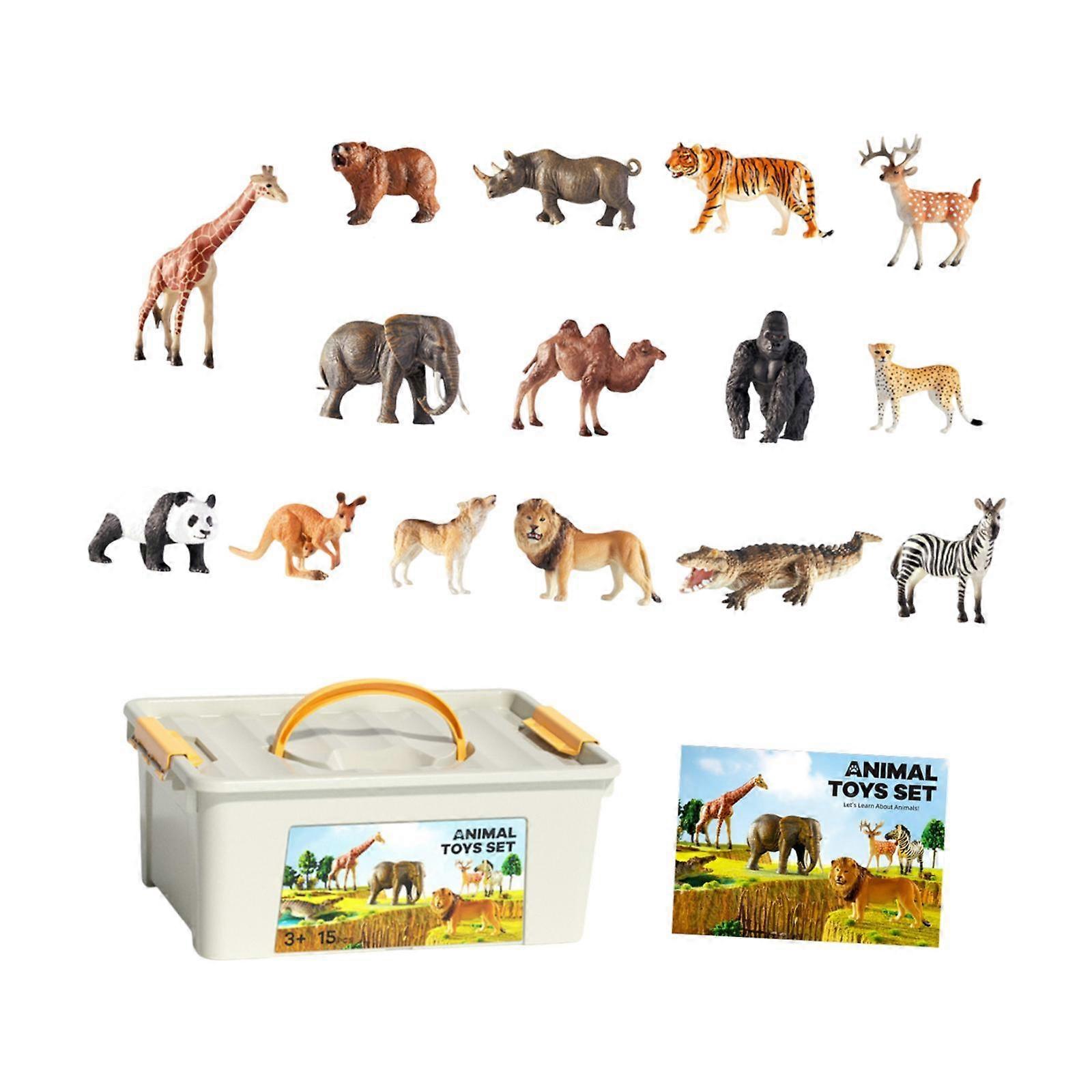 Jouet animal réaliste Jouet d’apprentissage cognitif pour les faveurs de fête Projets scolaires Animaux