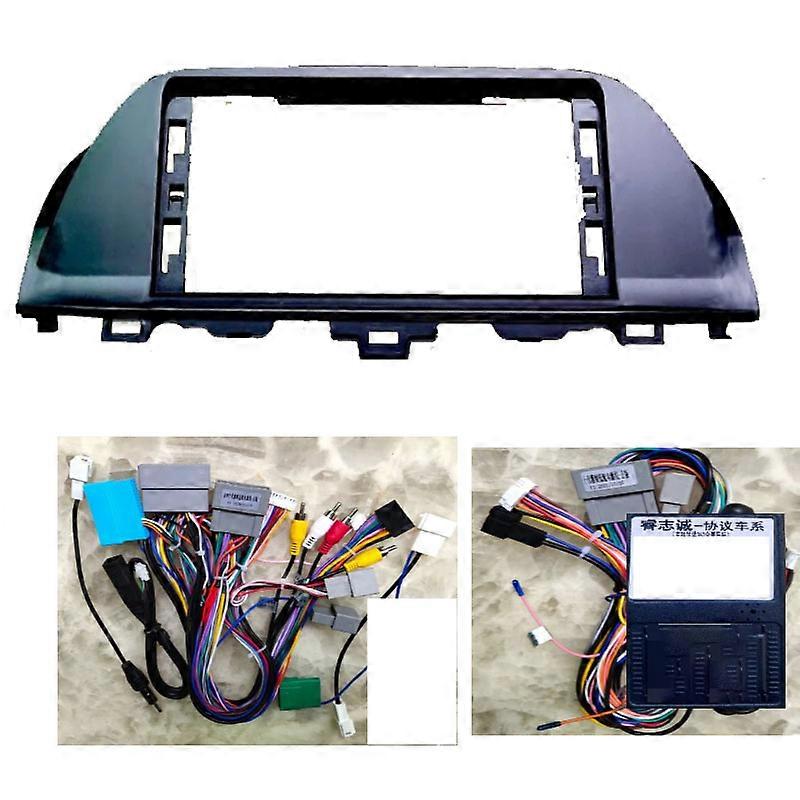 123 Car Frame Fascia Adapter Canbus Box Decoder For Honda Accord 10 10th Inspire Android Radio Dash Fitting Panel Kit
