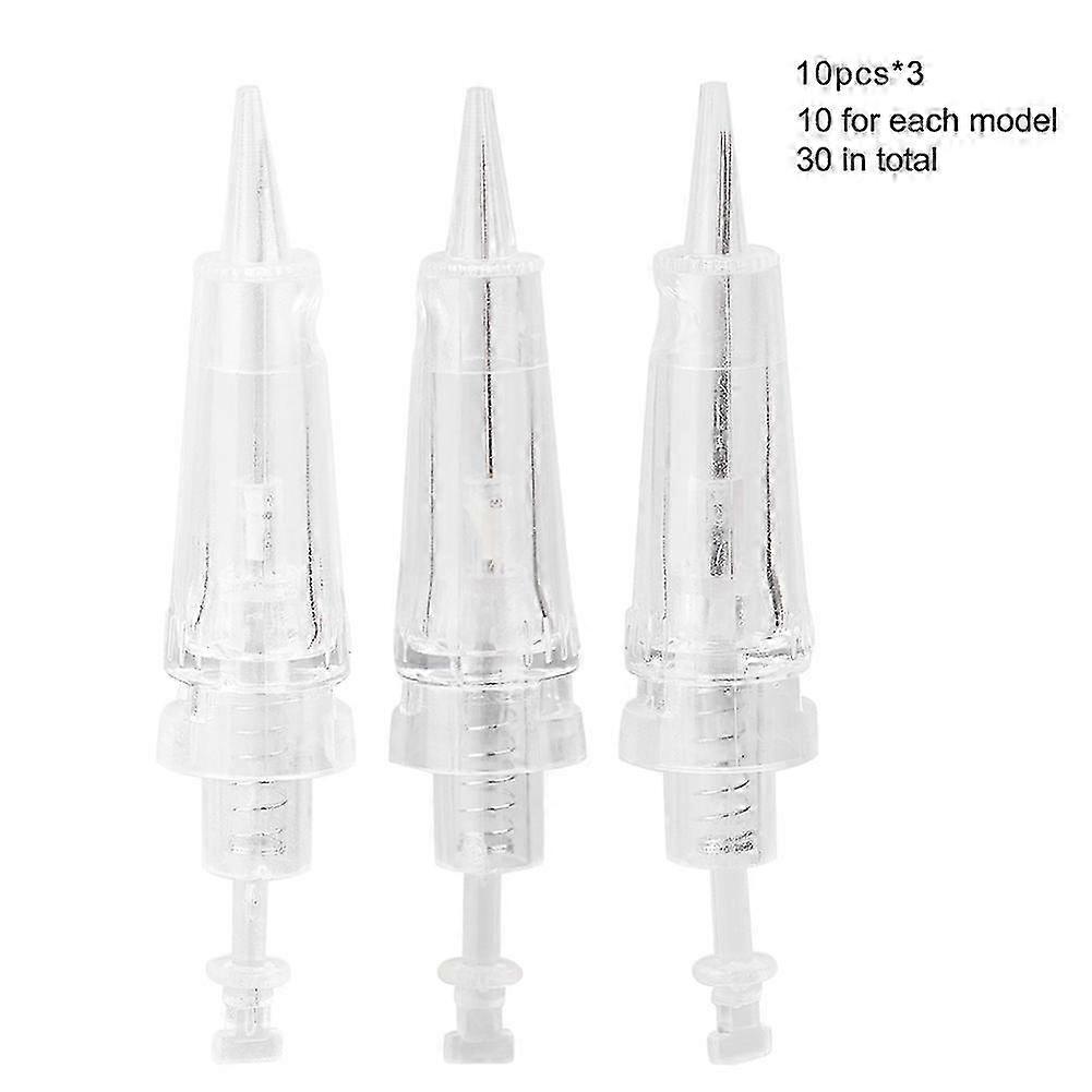 Lot de 30 aiguilles de tatouage jetables indolores pour microblading, 1 broche, 3R, 5R