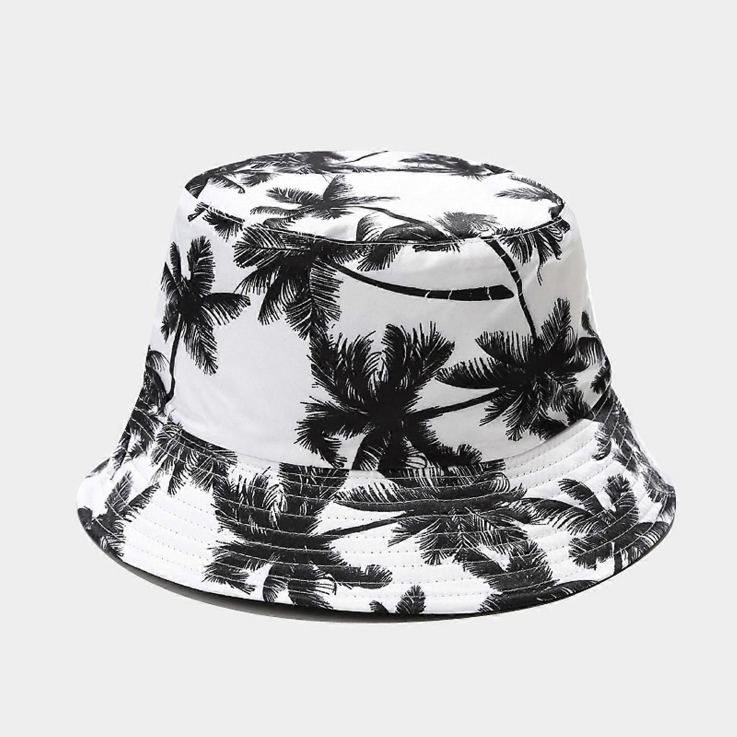 AVEKI Packable Reversible Black Printed Fisherman Bucket Sun Hat, Many Patterns