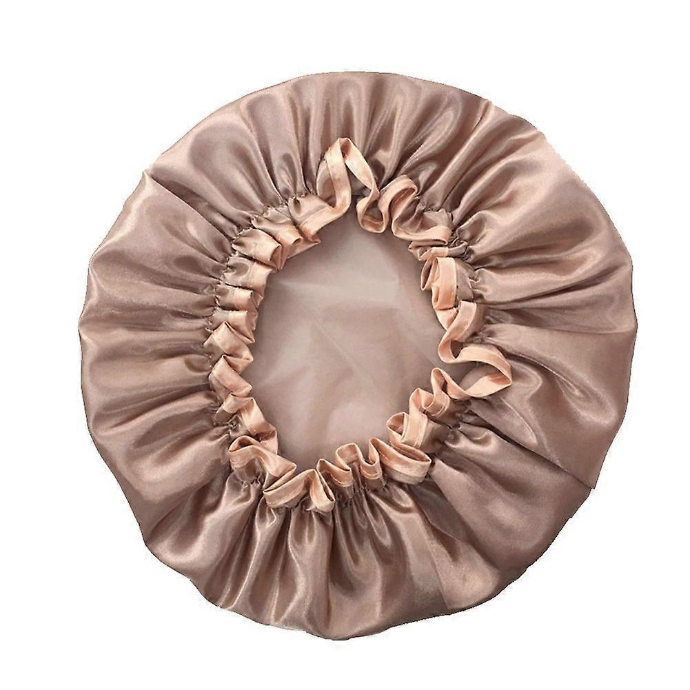 Kvinner Dusjhette Hat Vanntett Elastisk Badehår Badedeksel (Champagne)