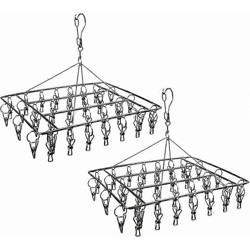 Sock Drying Rack with 36 Clips for Socks, Bras, Underwear