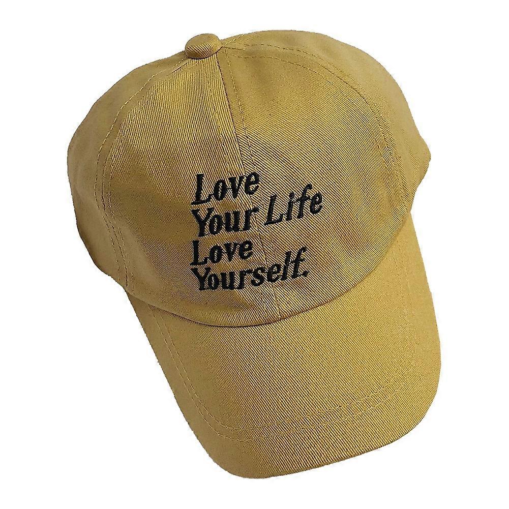 Lapset Lapsi Unisex Baseball lippikset Yhtenäinen väri Kirjain Kirjonta Säädettävä Aurinkohattu (Keltainen)