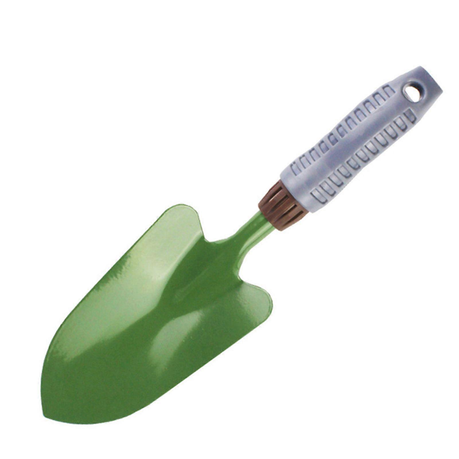 Gardening Leaf Rake Metal Handheld Trowel Dual Use Hoe with Ergonomic Handle Gardening Tool for Lawn Field Soil Loosening Digging
