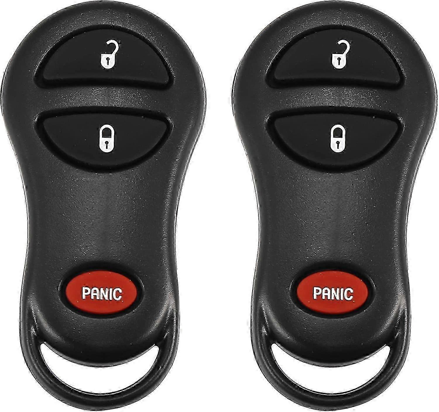 ジープチェロキー1999-2001およびジープグランドチェロキー1999-2004用の2個の315mhz交換用キーフォブ