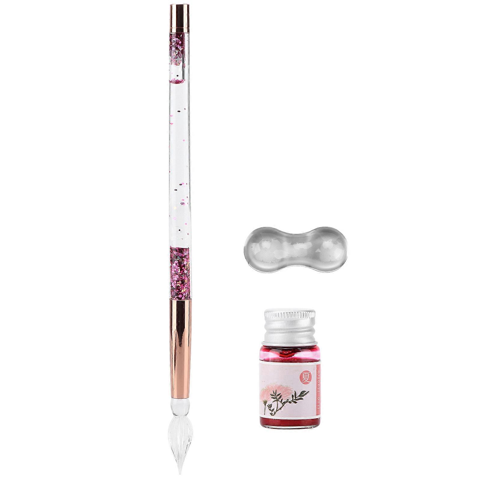 Glasstift Langlebiges elegantes Tintenschreib-Kalligraphie-Set