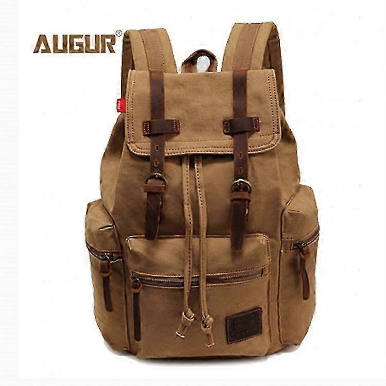 حقيبة ظهر للابتوب ١٧ بوصة | حقيبة ظهر كانفاس عتيقة | حقيبة ظهر رجالية عتيقة - جديدة 17 -