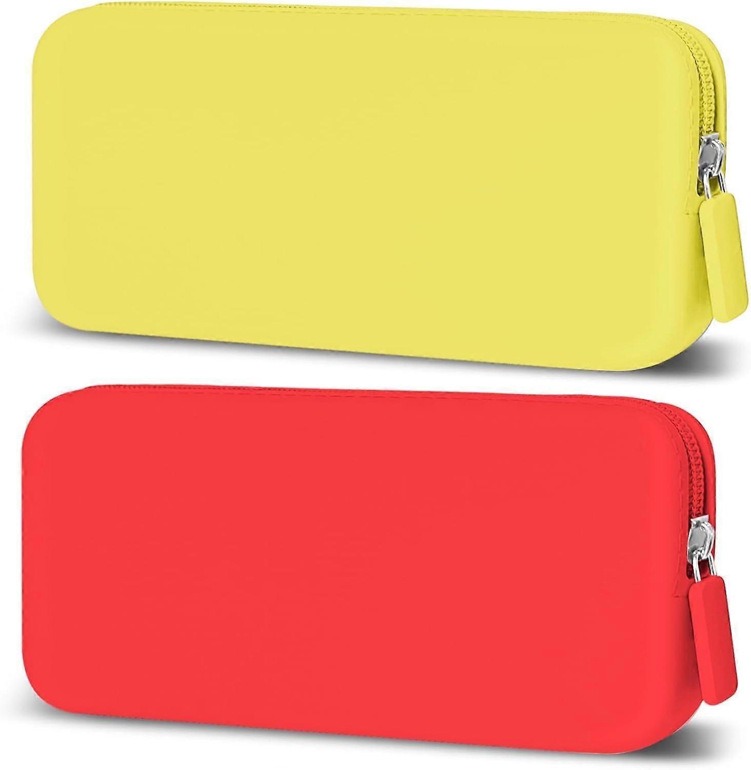 2 PCS Silicone Makeup Bag and Brush Holder Set, Zippered Pouch for Travel, Waterproof, Lightweight, Compact дизайн