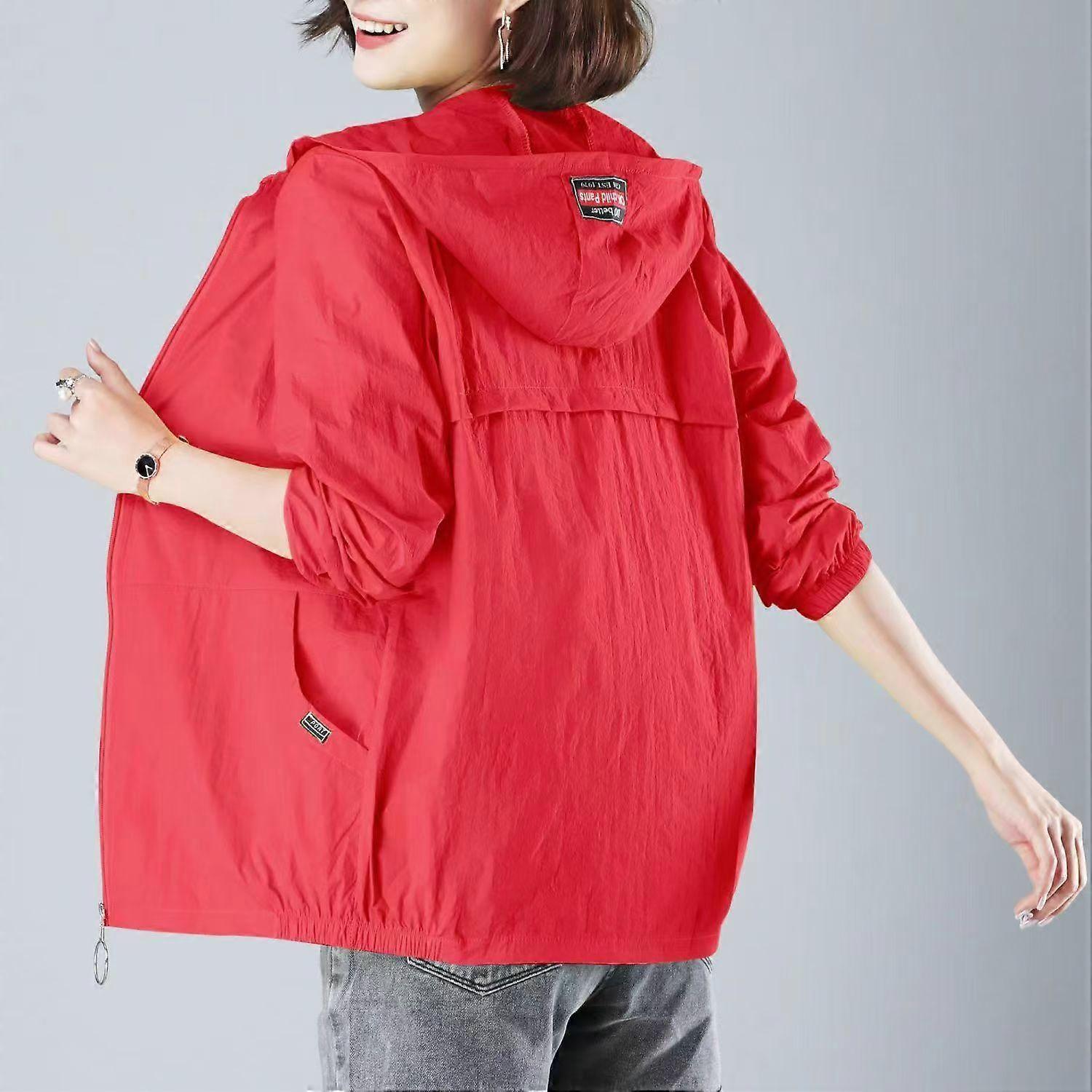 Jachetă pentru femei Haină subțire Casual cu mânecă lungă Jachetă cu glugă Jachetă de protecție solară pentru femei