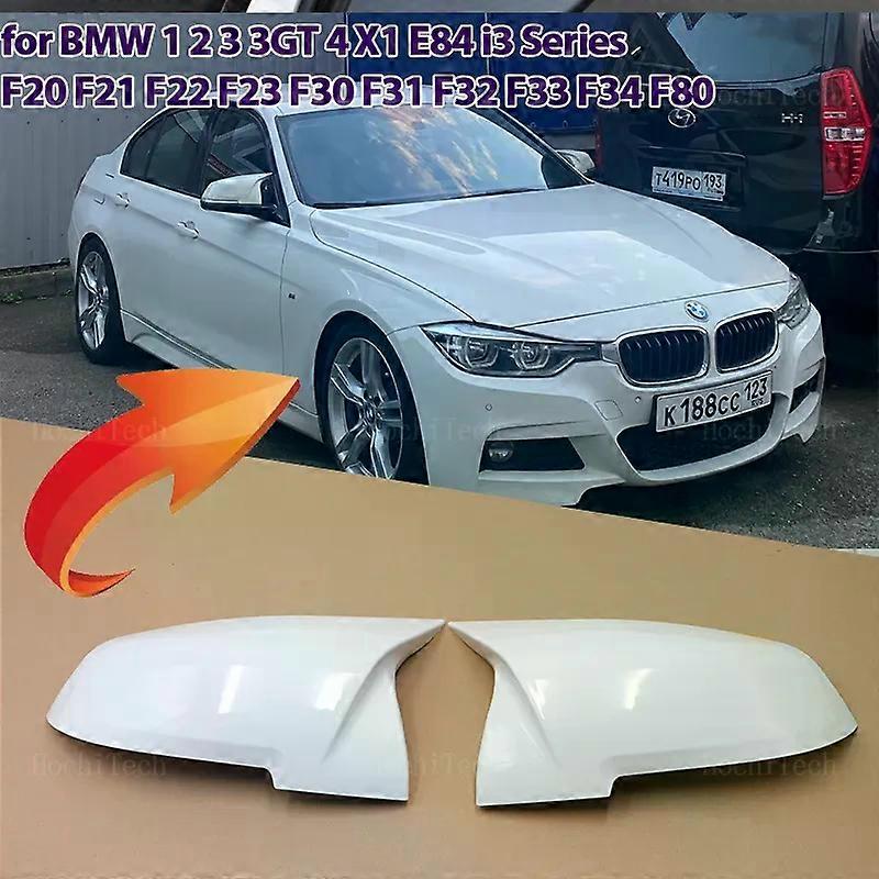 White M style Rearview Exterior Side Mirror Caps for BMW 1 2 3 3GT 4 X1 E84 M2 i3 Series F20 F21 F22 F23 F30 F31 F32 F33 F34 F80