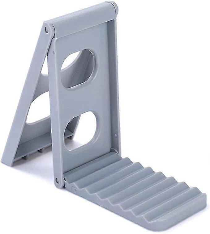 Foldable Spoon for Easy Storage, Non  Slip Base, Pot Lid Holder (Gray)