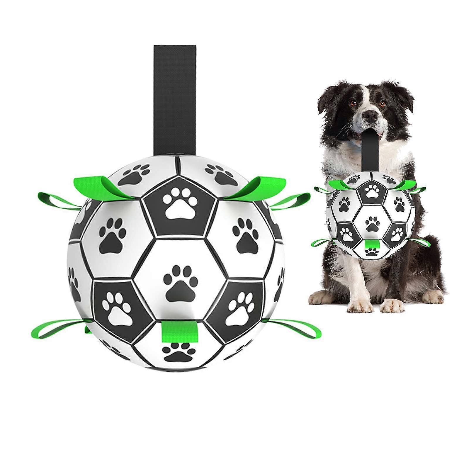 Large Dog Toys Soccer Ball Size Large Tug Of War Water Play Floating Ball For Dogs