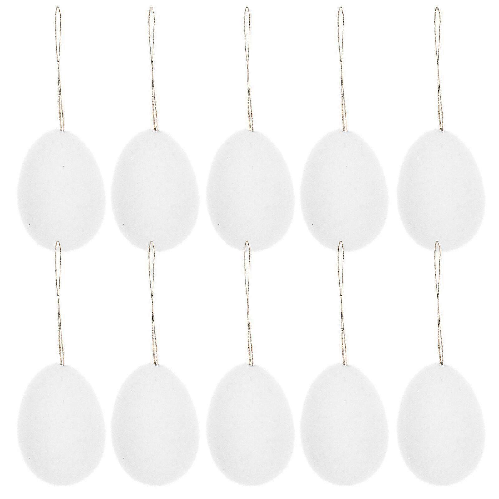 12pcs Easter Decorations Eggs Hanging Ornaments Easter Tree Hanging Egg Pendants Decor