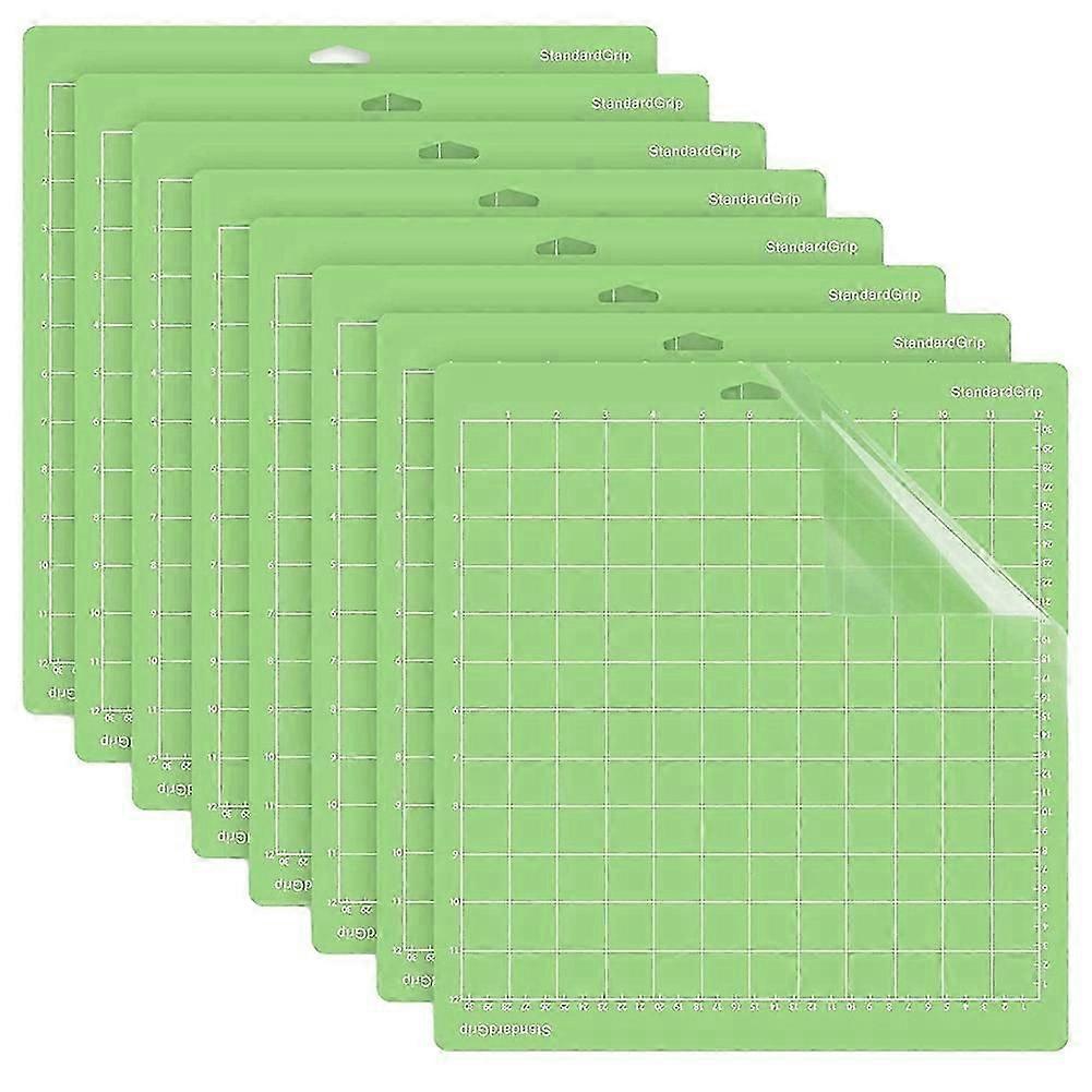 8Pack klippematte for cricut 12x12 tommers standardgrep klebrig slitesterk matte for cricut