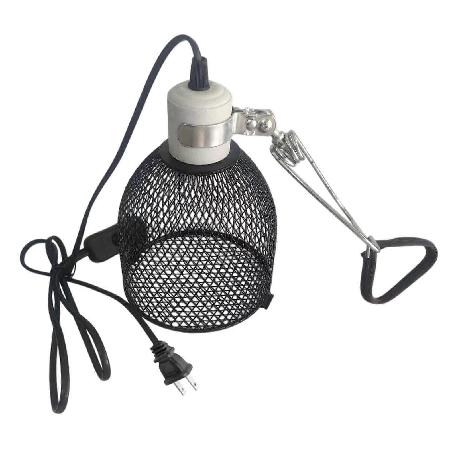 爬虫類加熱ランプシェード5.5インチメッシュケージ保護鳥ヘビひよこ用