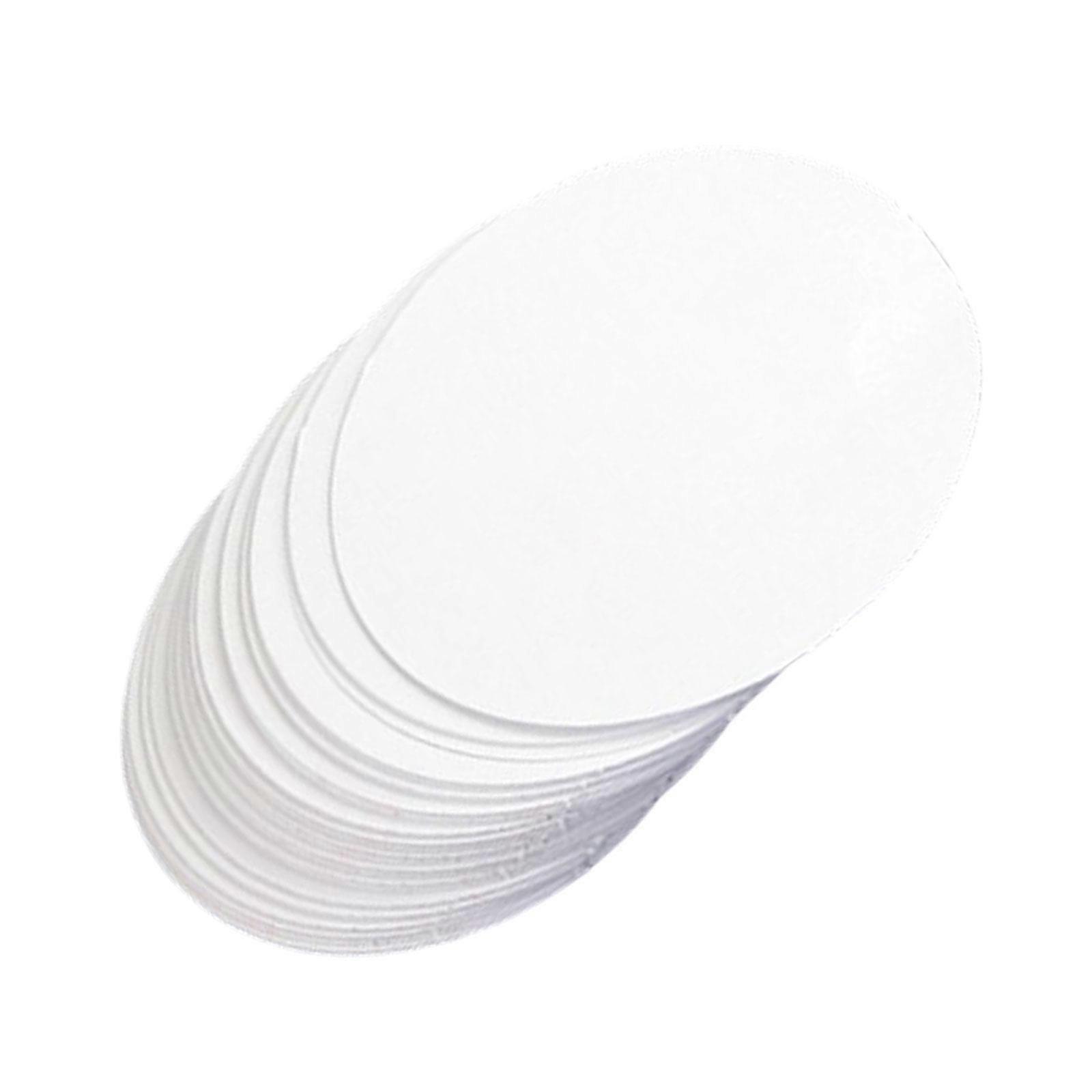 100 Pieces Button Badge Blank Paper Button Making Supplies White Portable Easy