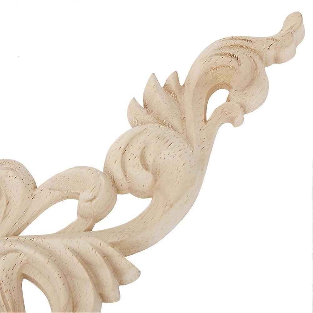 European Style Wood Carving Applique 50x12cm for DIY Projects