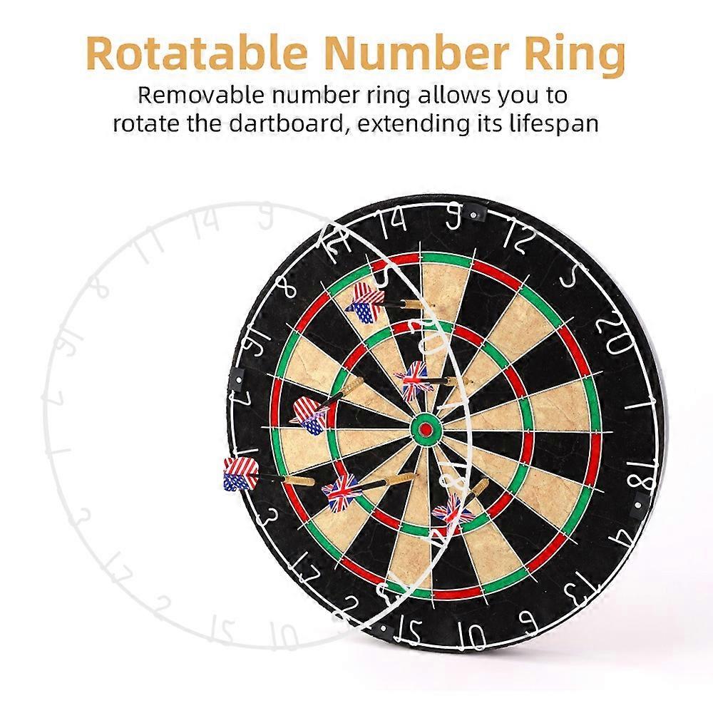 artboard Set with 6 Darts Standard Size 18 Inch Dart Board Dartboards and Surround Set High Contrast