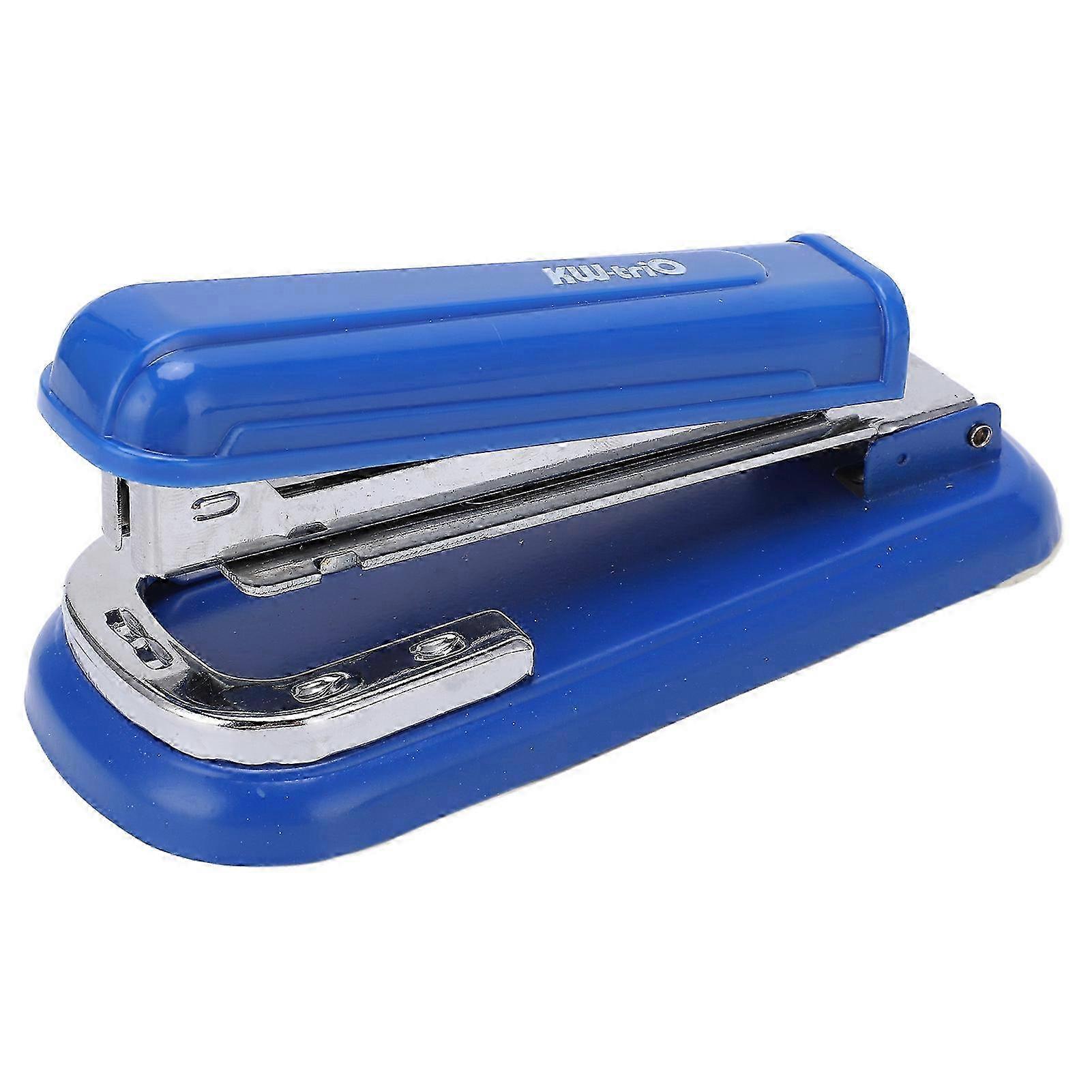 Stapler 360 Degrees Totatable Nonslip Pad Ergonomic Design Effort Saving 20 Sheet Capacity 100 Staple Desk StaplerBlue