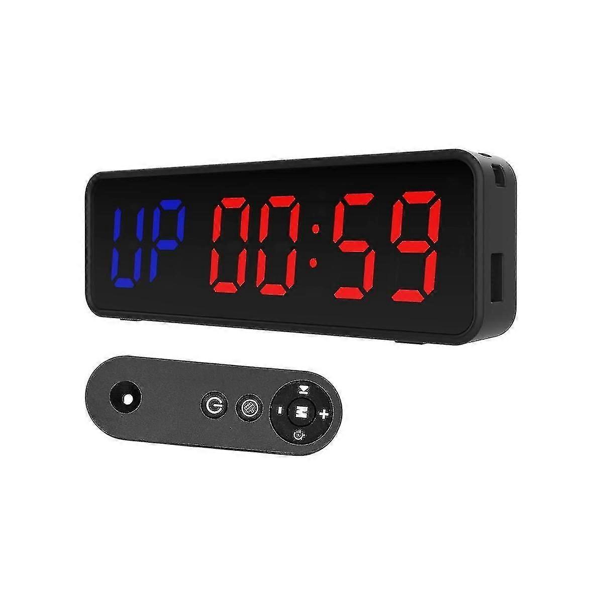 Portable Gym Timer Interval Timer With Rechargeable Battery Led Digital Display Workout Fitness Spo