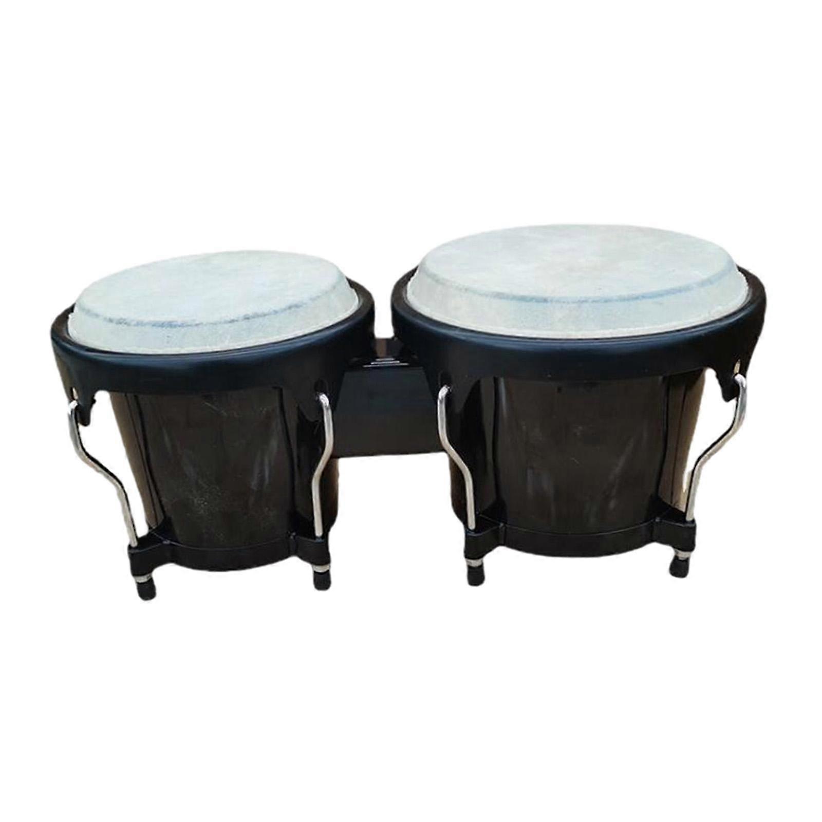 Bongo Drum Set Percussion Bongo Drum 6'' and 7'' Tunable Crafted Portable