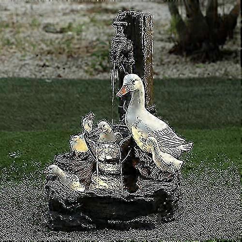 Solenergi Egern Duck Vand Springvand Harpiks Statue, Trykvand Skulptur til Haven Dekoration