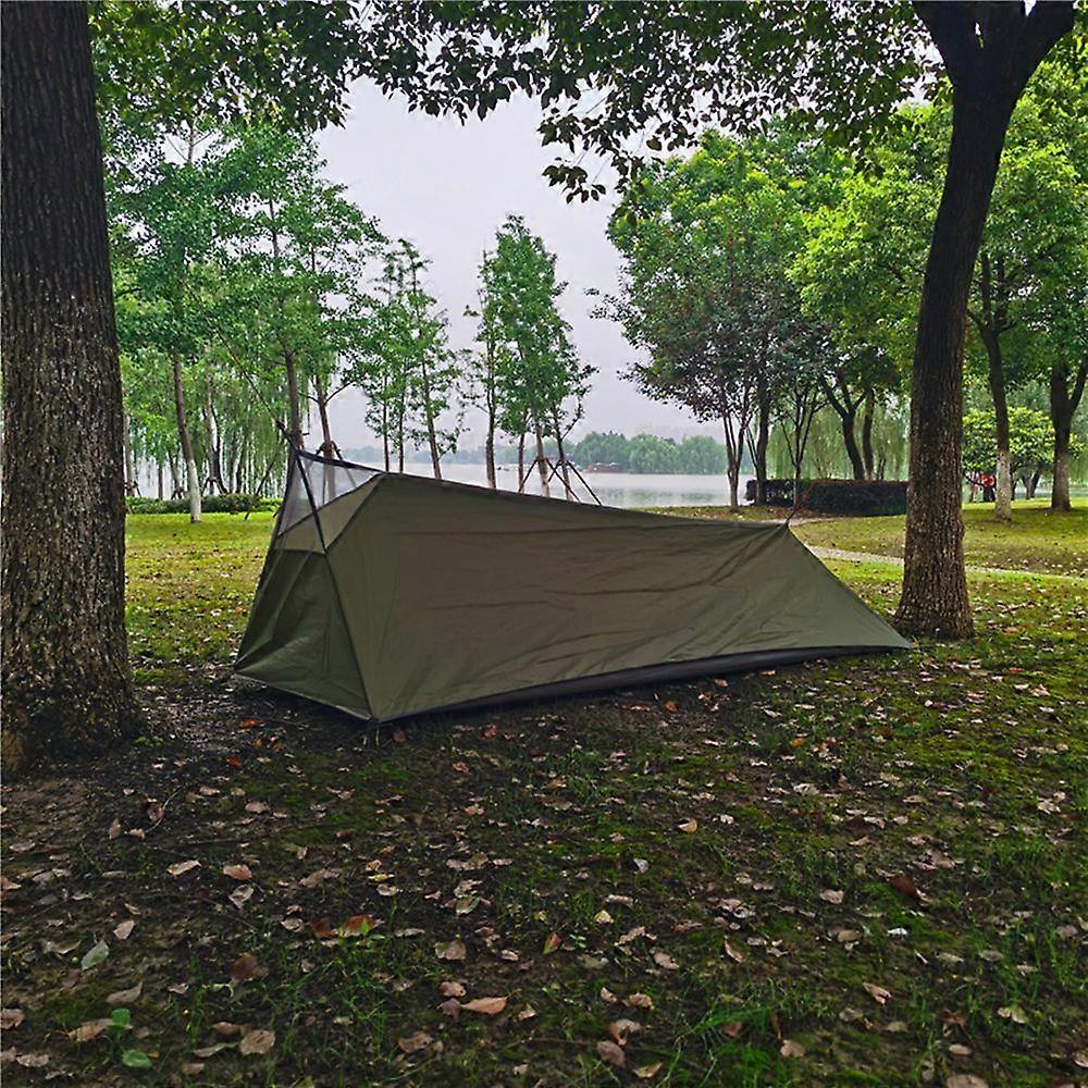 Backpacking Tent and Sleeping Bag for Outdoor Camping