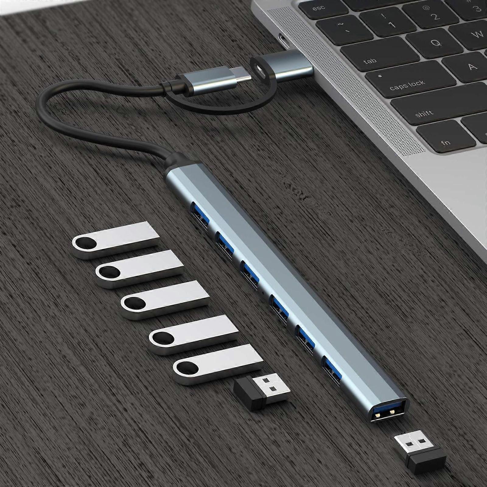 Multi-Port Usb Hub Usb 3.0 Switch Dock Type-C Connector Laptop Computer Adapter