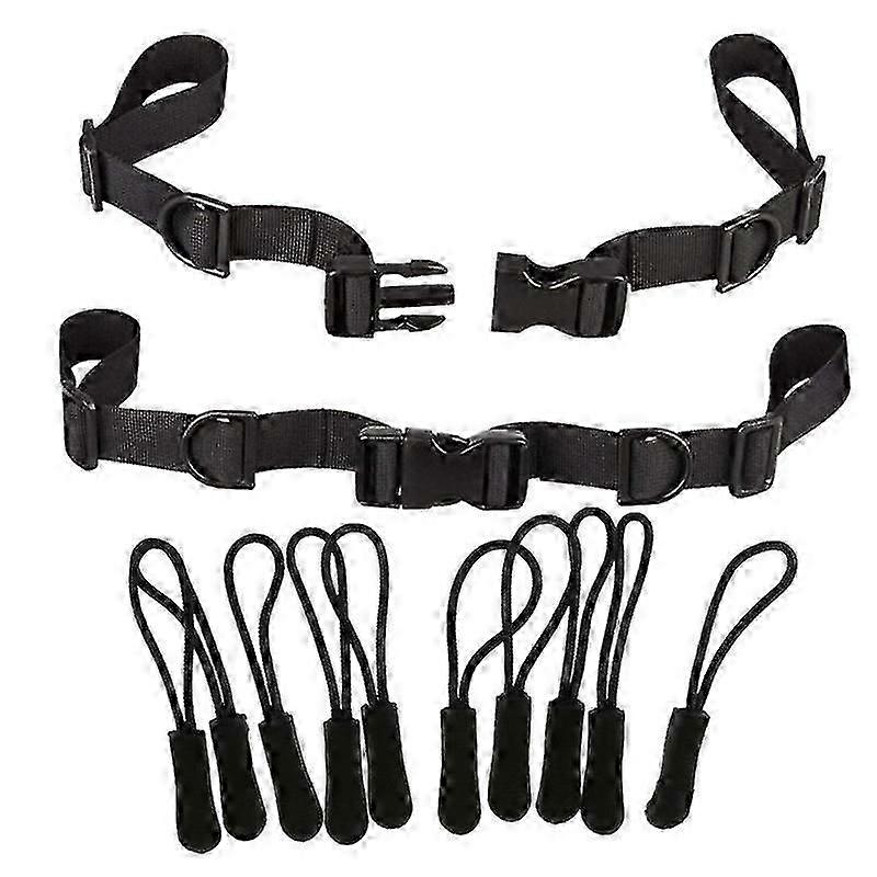 2pcs Backpack Chest Strap Adjustable Backpack Sternum Strap Chest Belt With Buckle