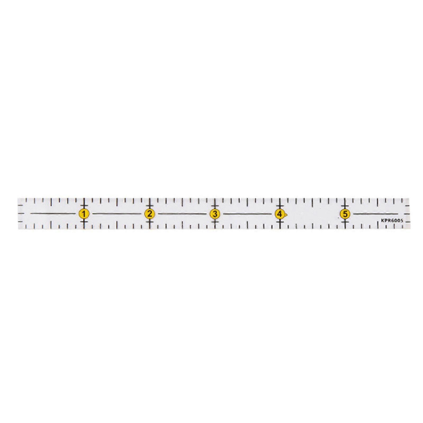 Portable Acrylic Quilting Ruler with Double Colored Grid Lines Quilting Ruler DIY Architect Template Drafting Ruler Gift