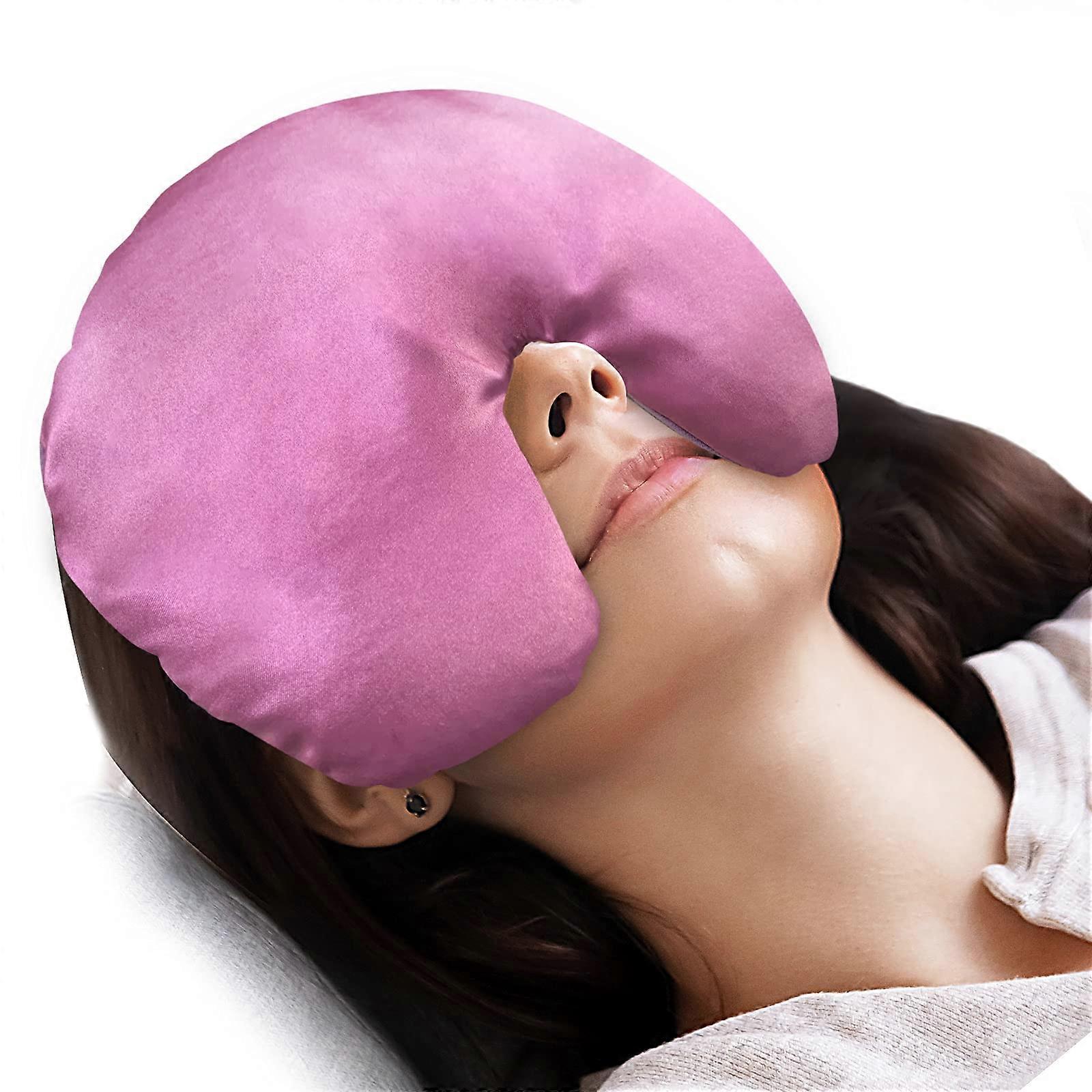 Weighted Sinus Mask for Dry Eyes Relief, Pressure Soothing, Adjustable Fit, Soft Material, One Size Fits Most