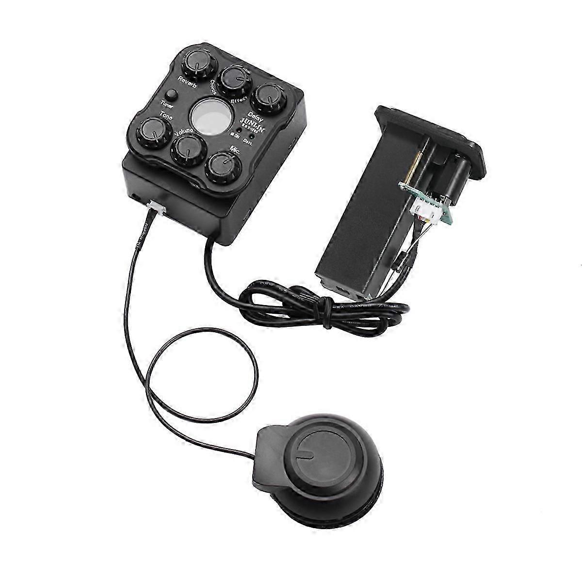 K4 Akustisk Gitarrpickup Resonanspickuper Förförstärkarsystem med LED-skärmpickup