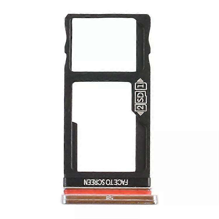 SIM Card Tray & Micro SD Card Tray for Motorola Moto One Action-Silver Silver