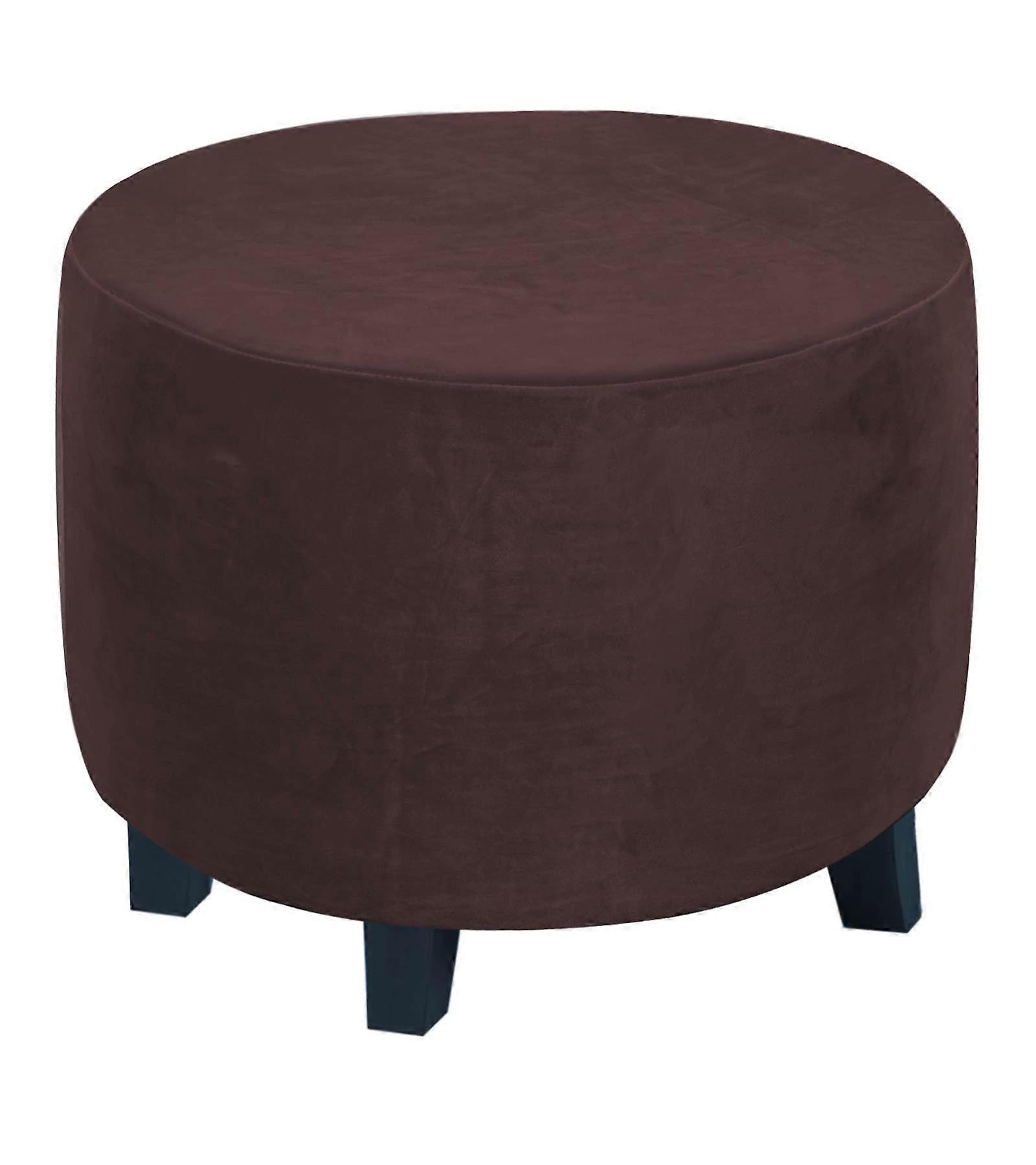 Plush Velvet Stretch Ottoman for Slipcover Storage Stool X-Large