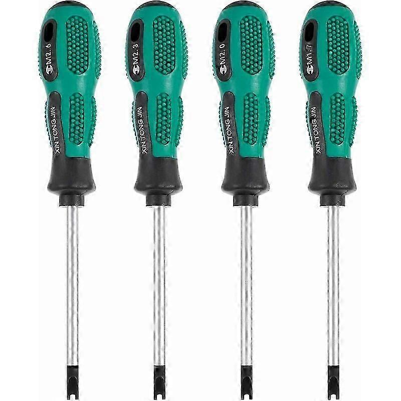 4pcs/Set Screwdriver Bits Screwdriver U Fork Magnetic Groove Screw Driver CR-V Multi Function Tool Kit Hand