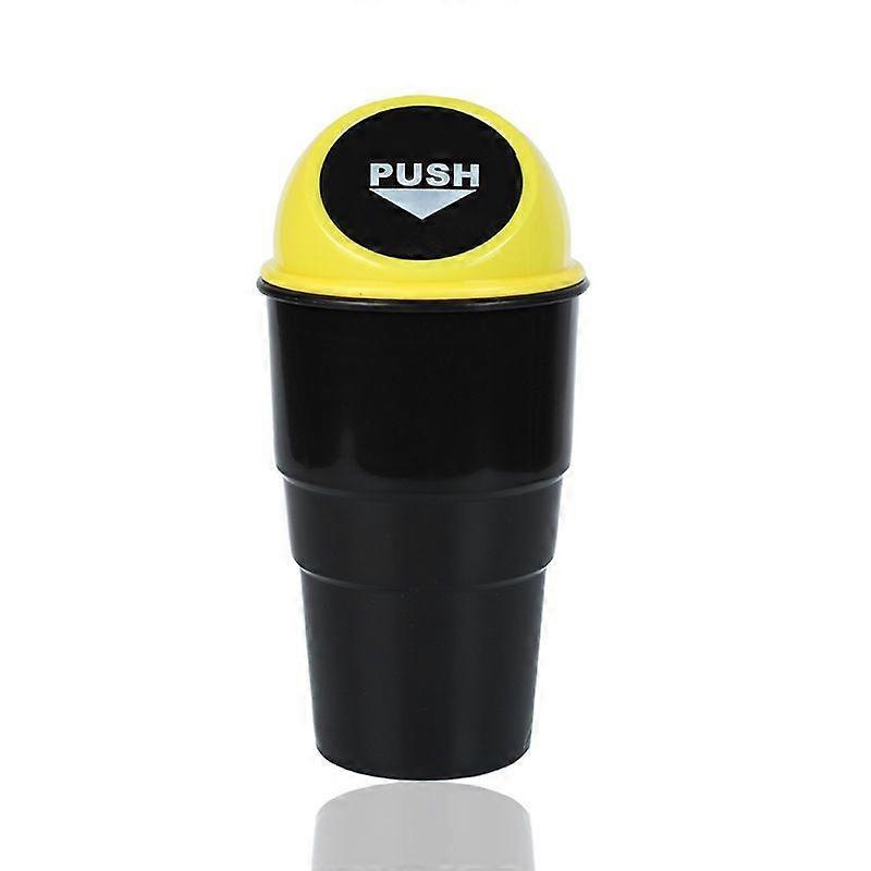 20*6.5*9CM-Yellow-Universal Car Small Trash Can