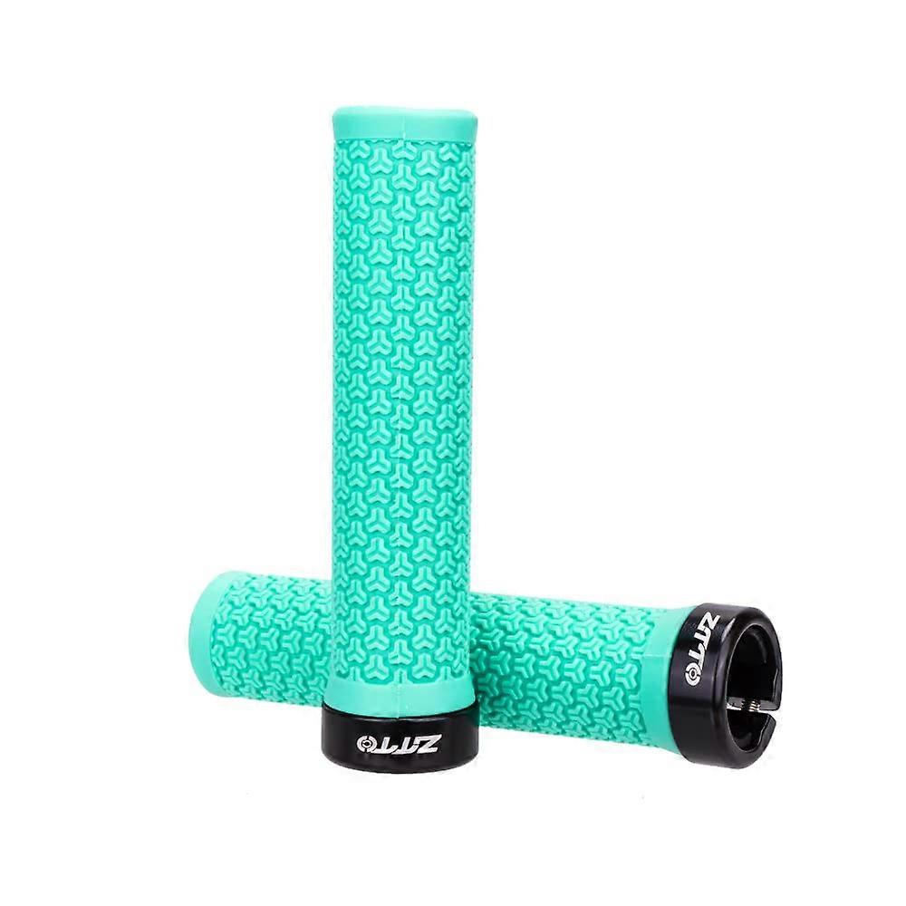 Bike Handlebar Grips, Comfortable Anti-Slip Rubber Grips for MTB BMX Road Bikes, Lock-On Shock-Proof Design